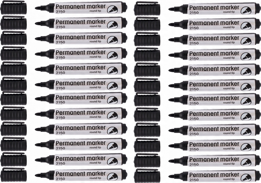 

Marker Permanentny Okrągły Wodoodporny Czarny x 24