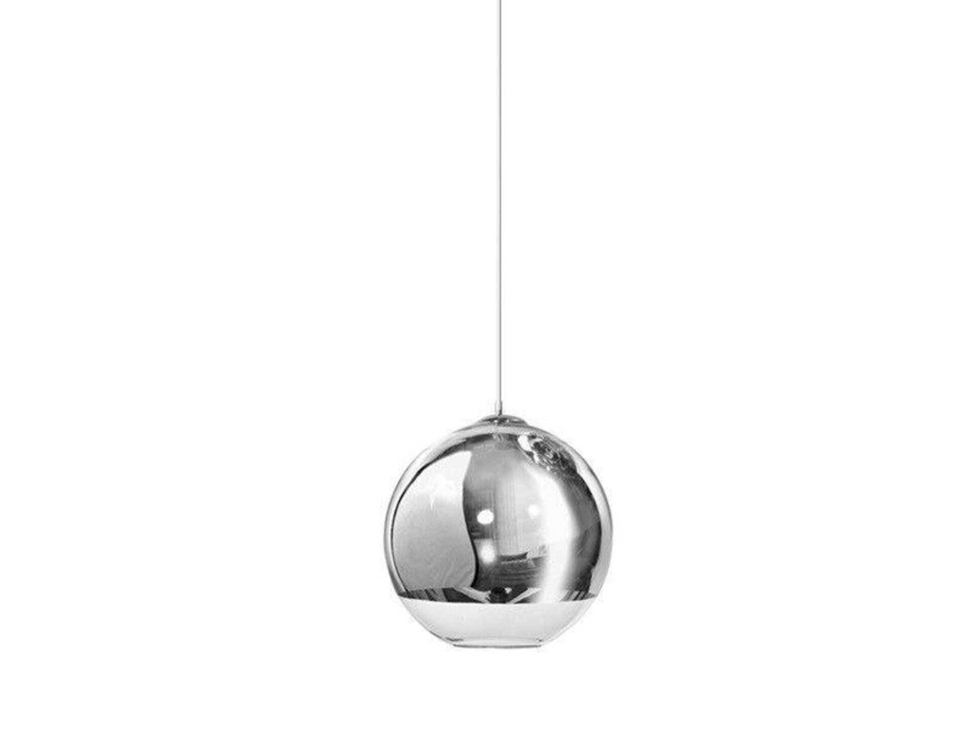 AZzardo Silver Ball závěsné svítidlo 1x E27 60W bez zdroje 25cm IP20, chrom