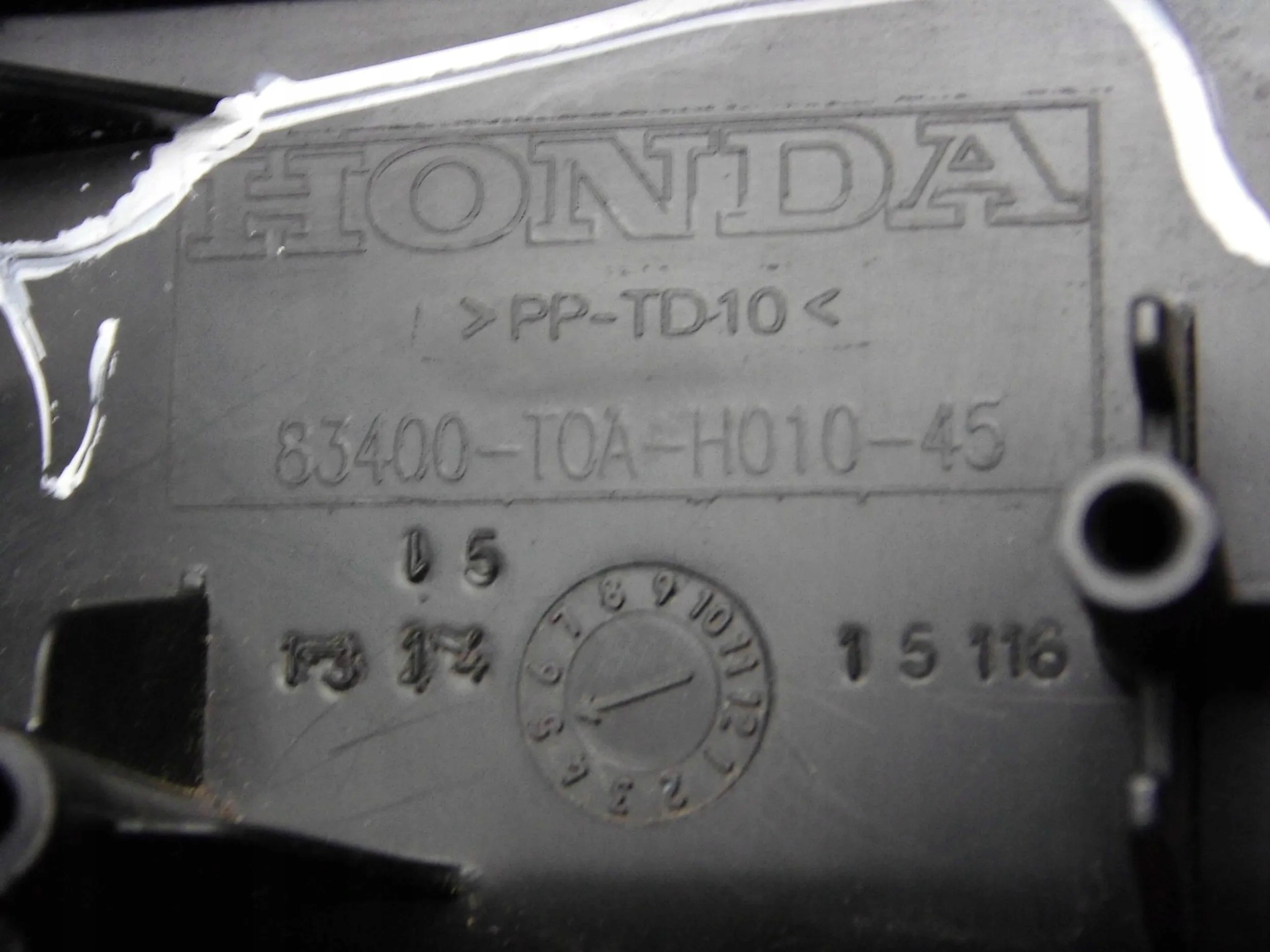 Honda CRV IV armrest passenger compartment tunelu srodkoweg