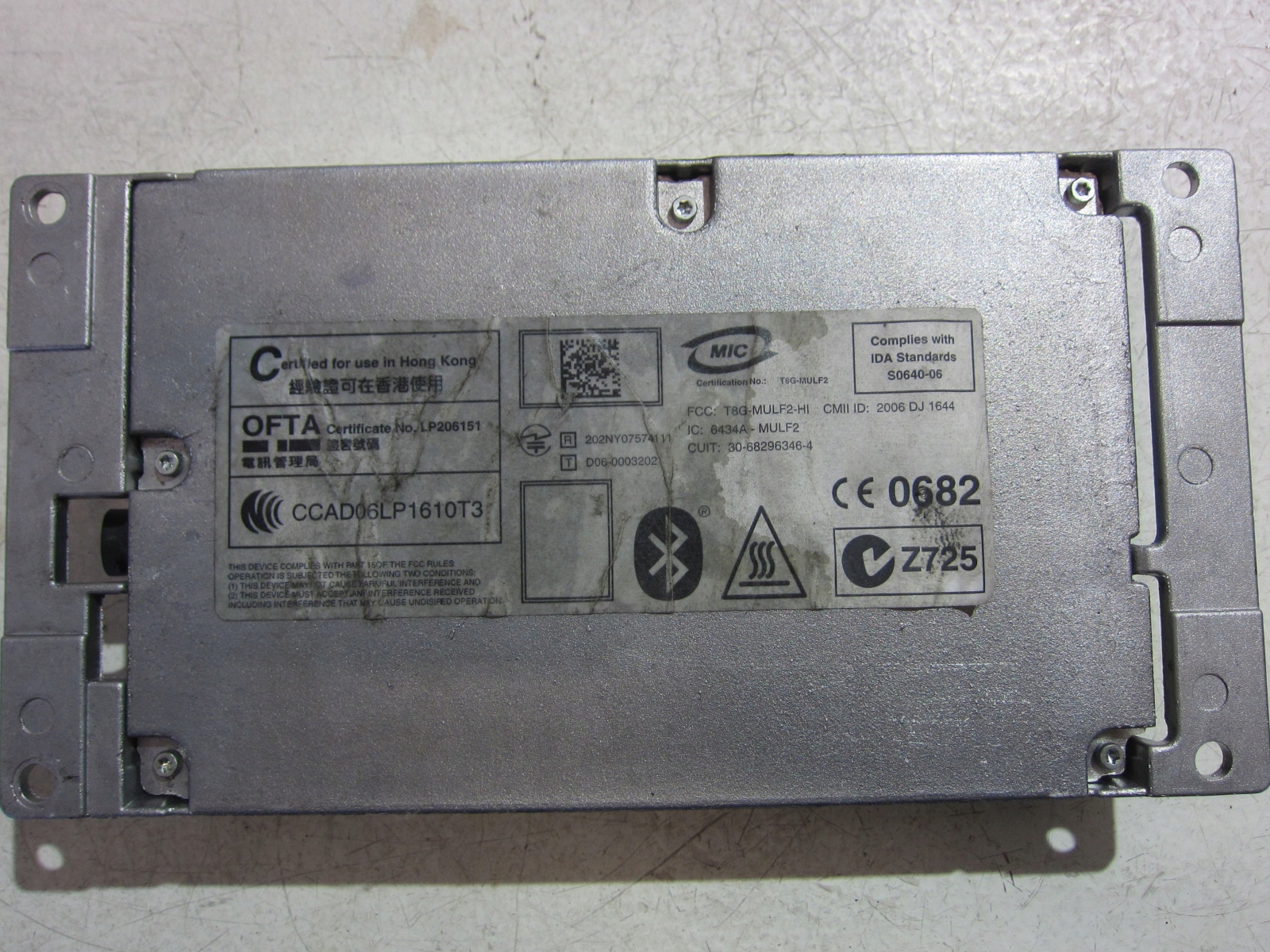 BMW E91 E90 E60 E87 module control unit MULF 9187625
