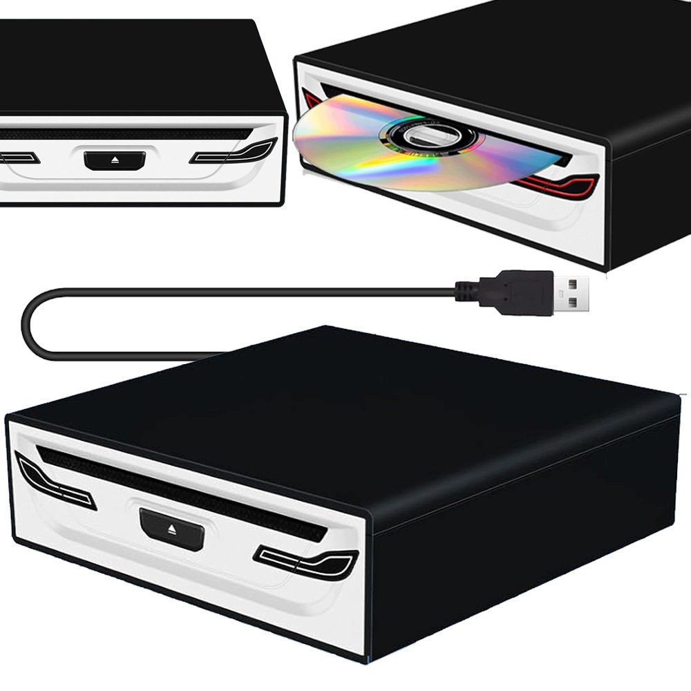 Externý DVD Prehrávač Usb 2.0 Prenosný Pre Automobilový Notebook