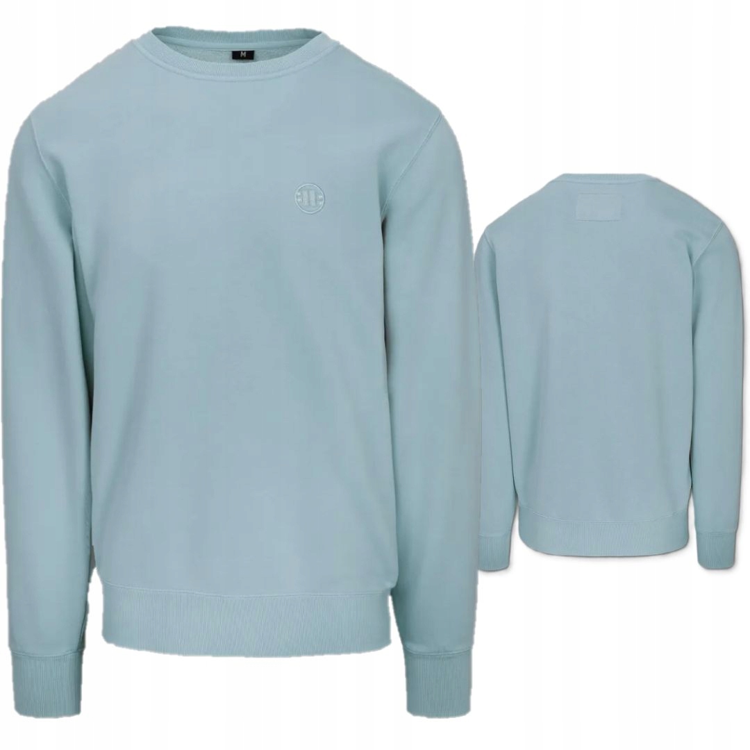 Pitbull West Coast Pánská Mikina Bez Kapuce Washed Lancaster II Modrá S