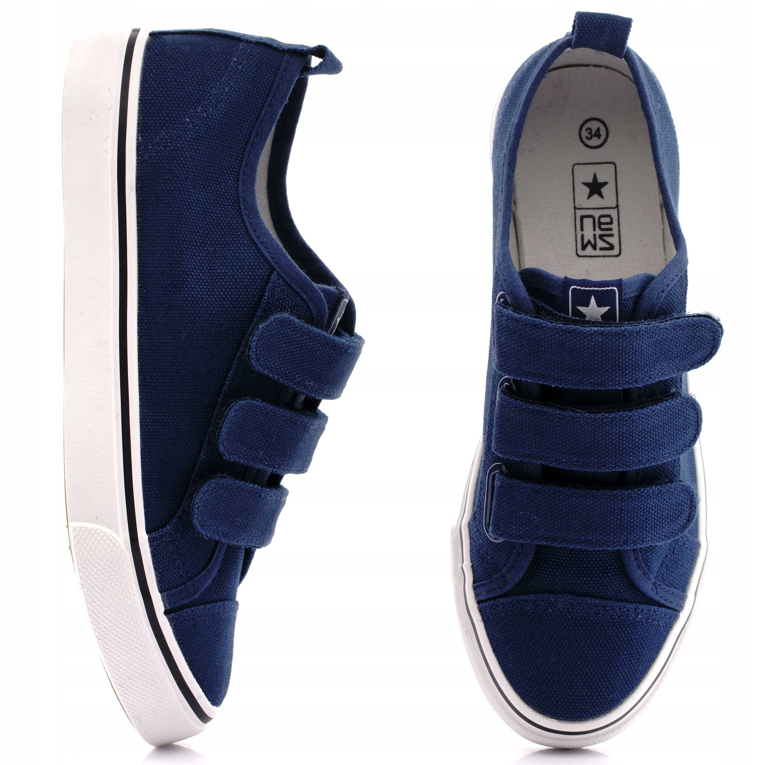 

Trampki tenisówki buty na rzepy News 5791 36