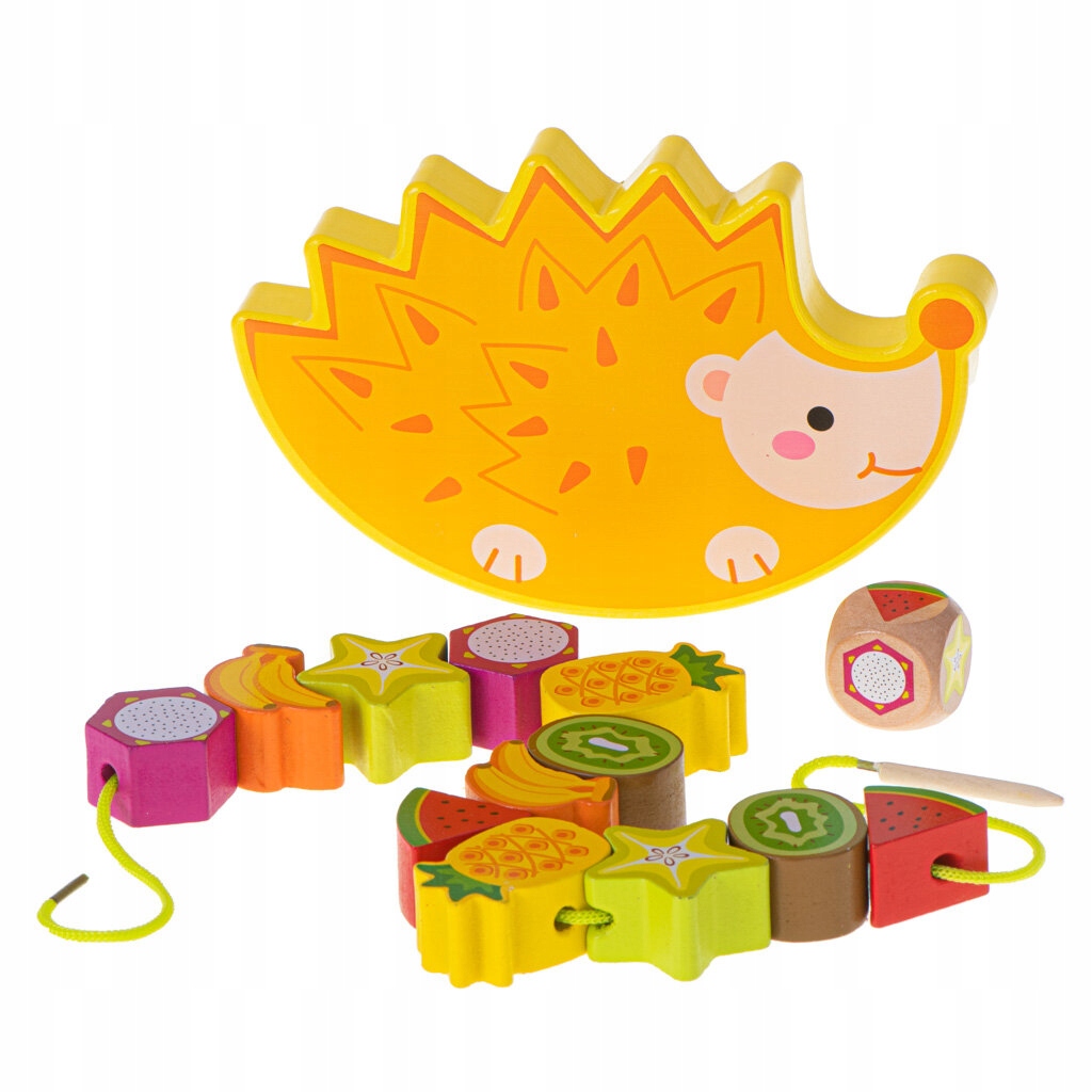 Układanka gra balansujący jeż owoce nawlekanie EAN (GTIN) 5903039733411