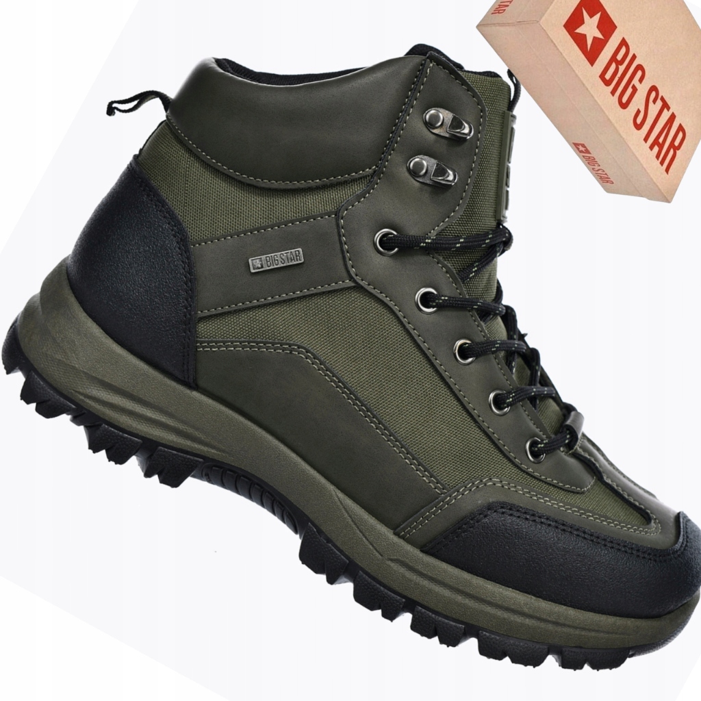 Big Star SS174052 pánské khaki outdoorové trekové boty