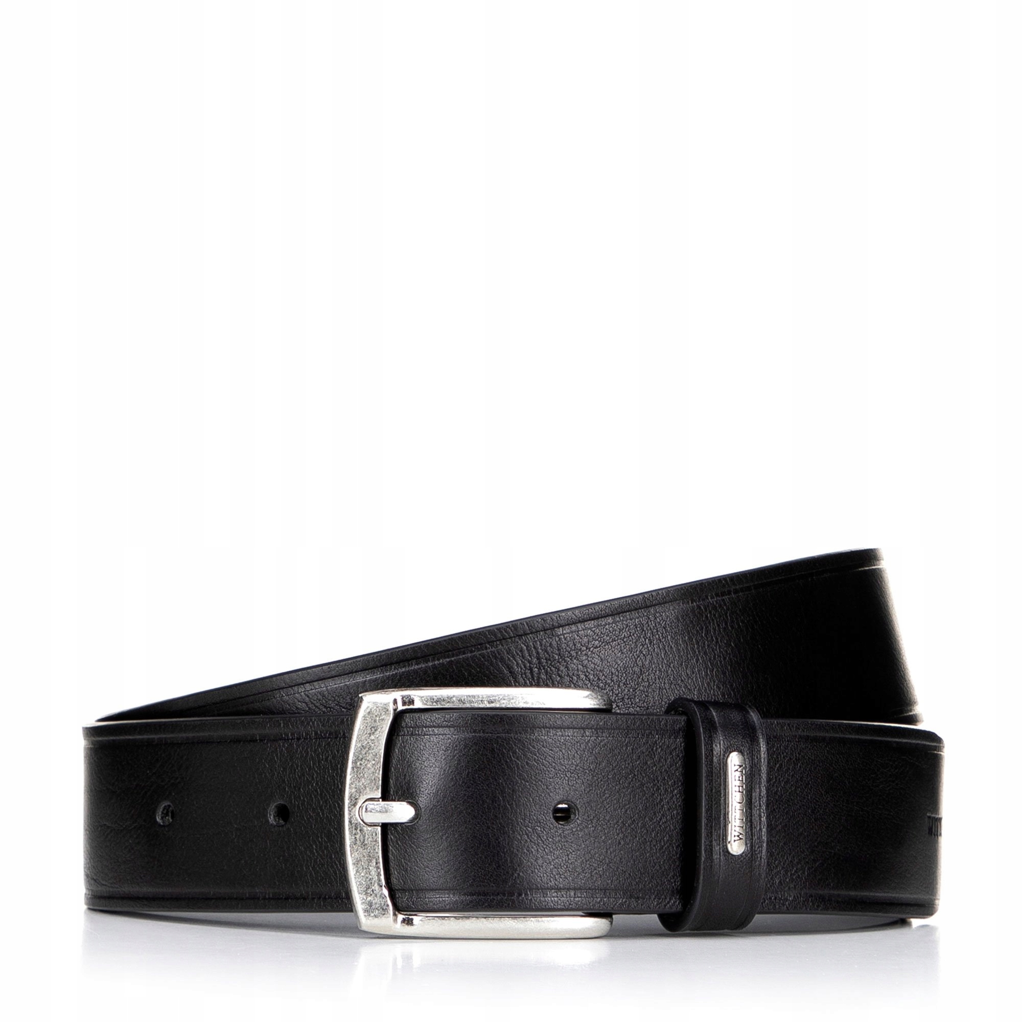 Černý kožený pánský pásek Wittchen 100-8M-908-1 100 cm