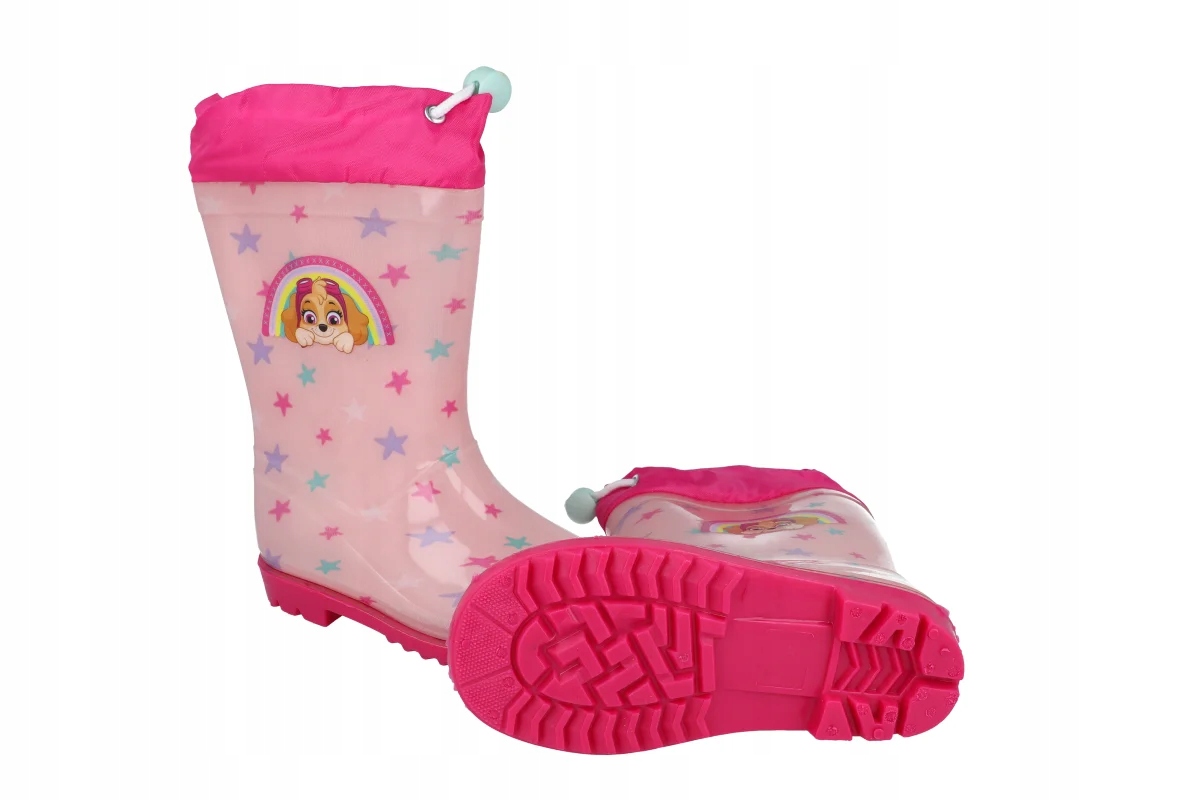 Kalosze dla dziewczynki różowe Psi Patrol gumowce ze Skye ściągacz r. 23 Rozmiar (new) 23
