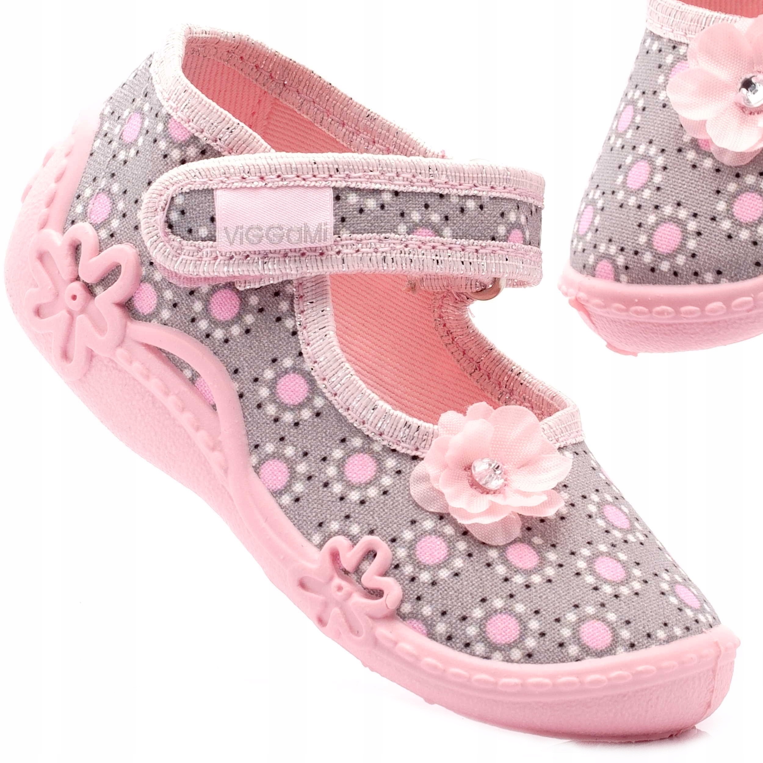 

Viggami Kapcie Buty Dziewczęce Anielka Druk 19