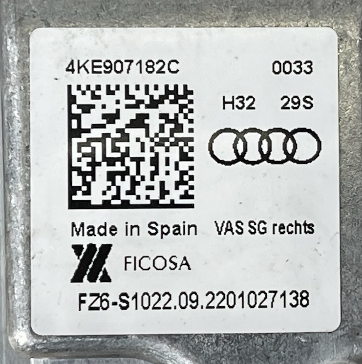 AUDI E-TRON display mirrors right 4KE907182C