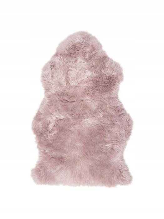 Ovčí Kůže Pravá Přírodní Rovné Štětiny 60x90 cm Růžová