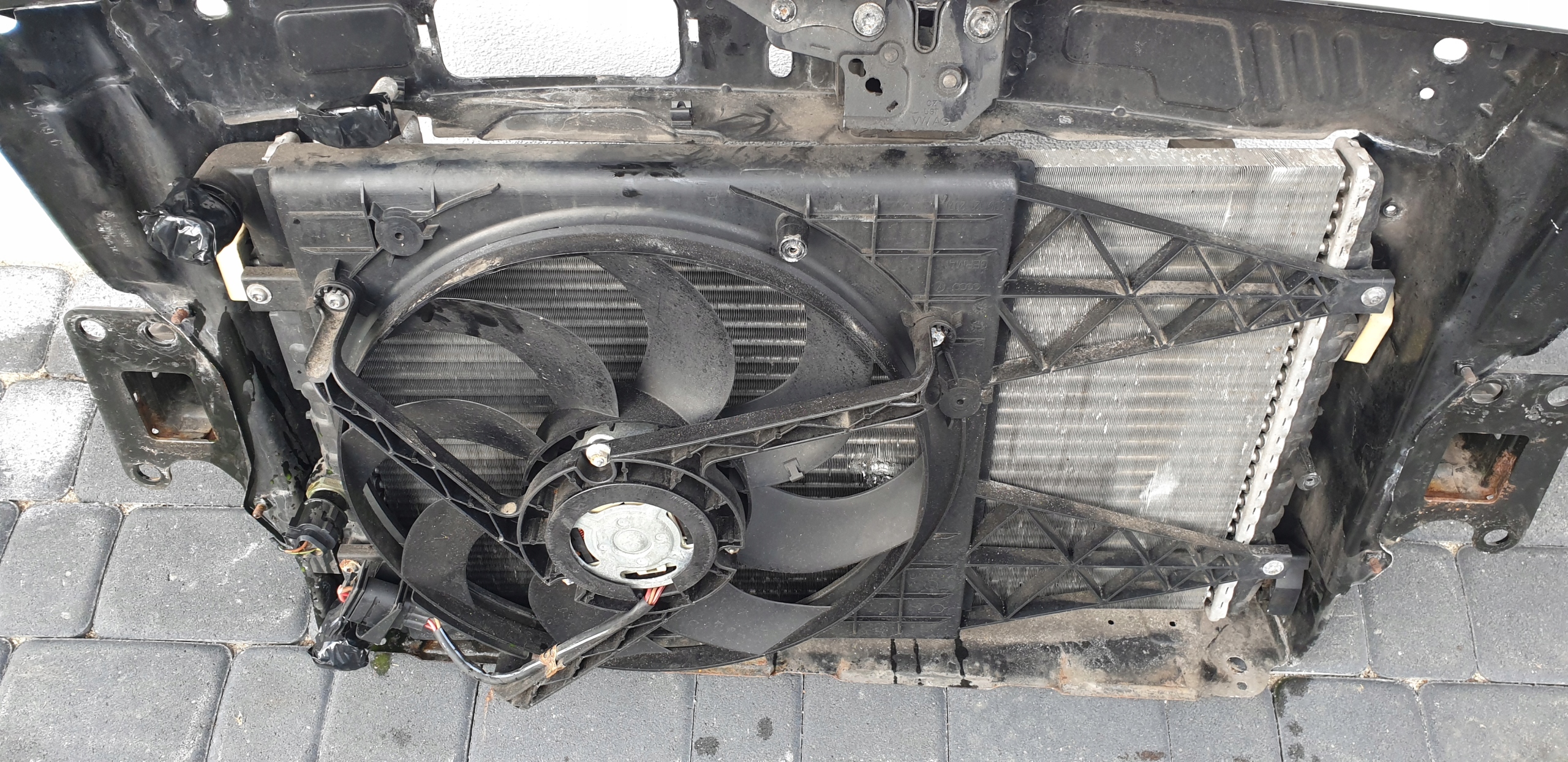 support panel for radiators pillar SKODA FABIA 2 1.4 1.6 TDI