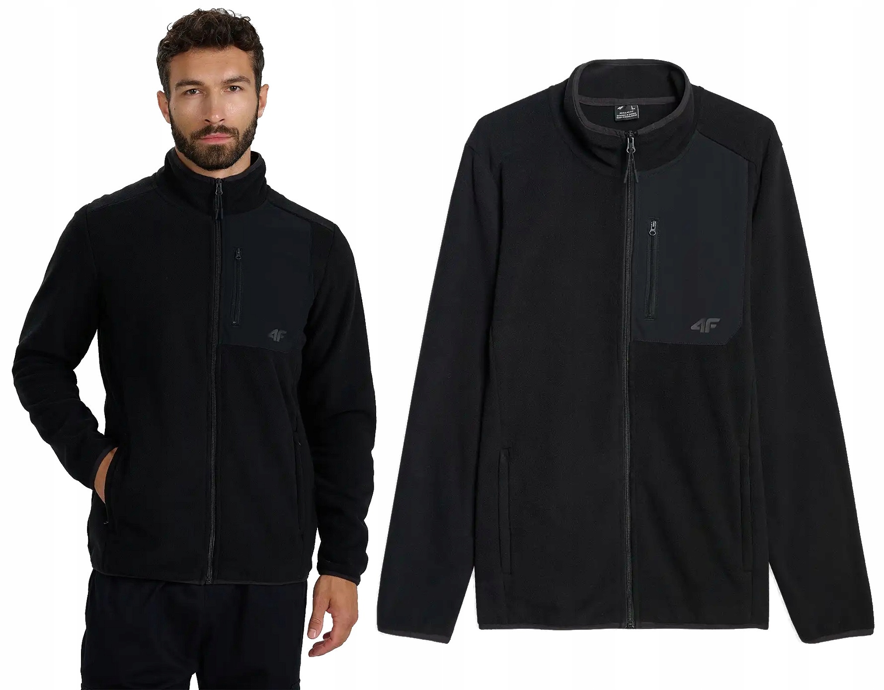 Ciepły Polar Męski 4F Bluza Polarowa M414 XL