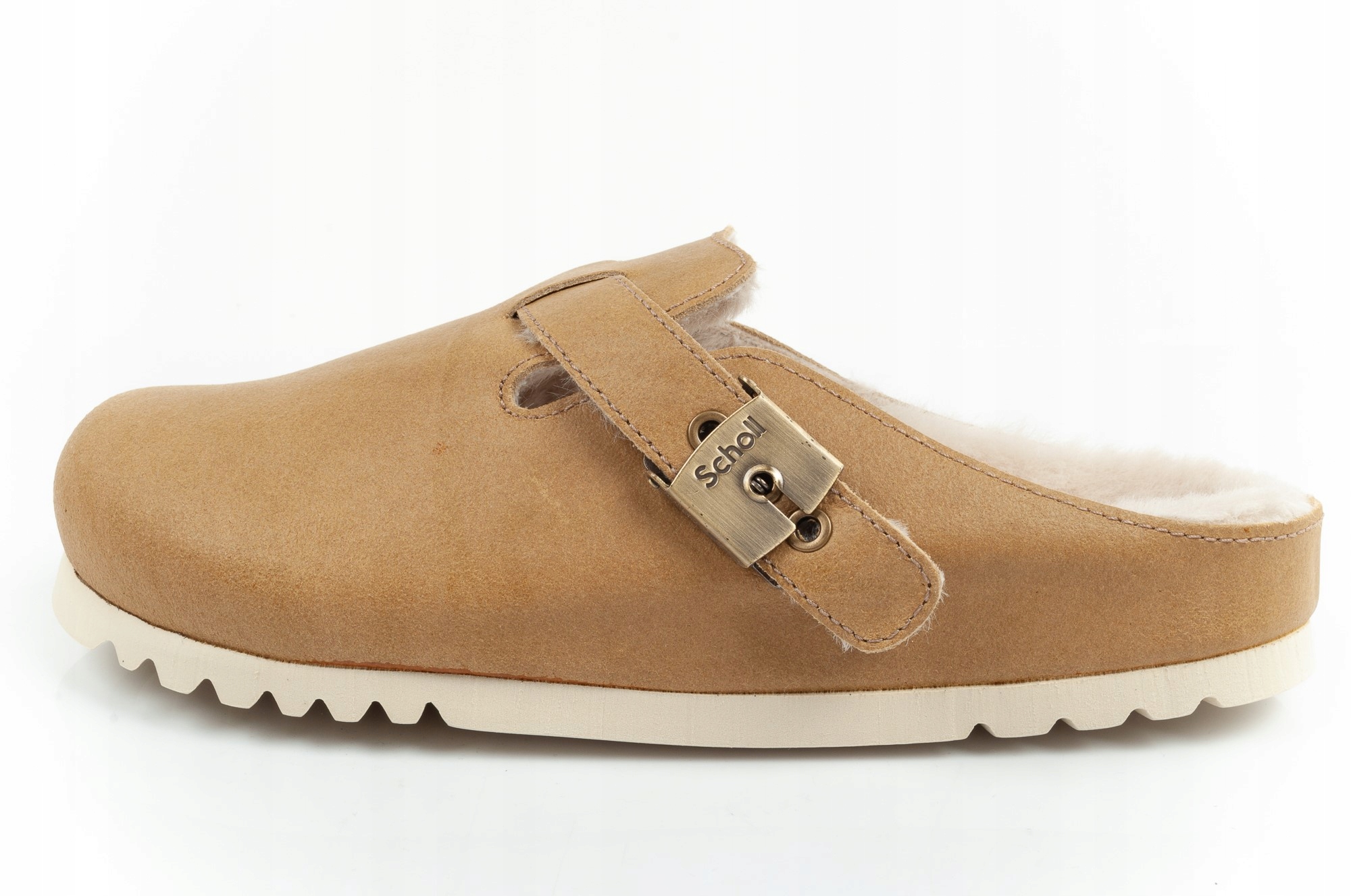 Scholl Nazouváky Nazouvací Béžové Kožené S Kožešinou 36 Cwf