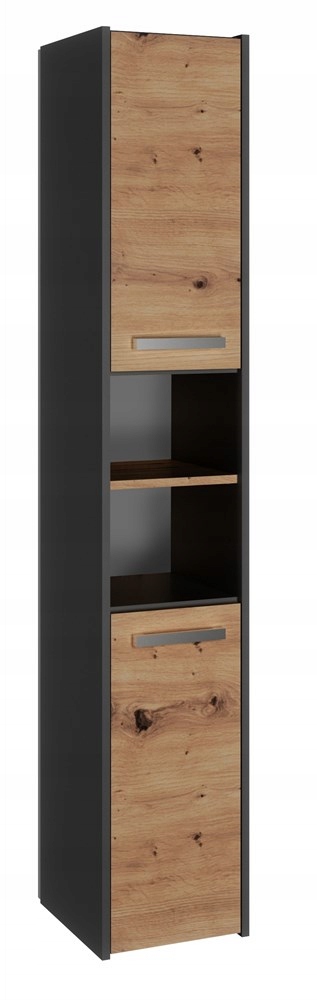 SŁUPEK ŁAZIENKOWY NOWOCZESNY 30CM ANTRACYT DĄB ARTISAN SZAFKA KOMODA REGAŁ