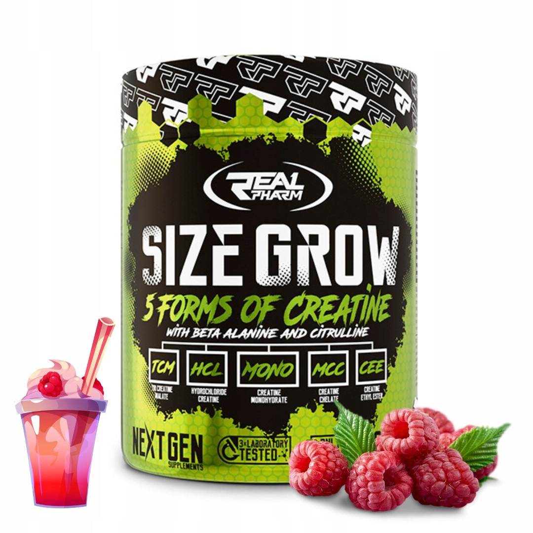 Size Grow Real Pharm Příchuť Malina