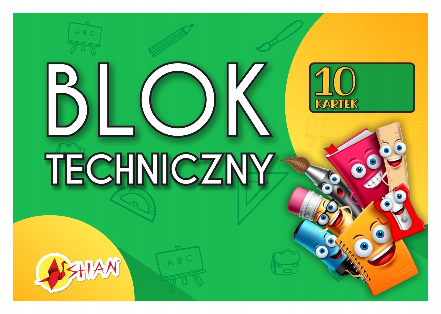 

Blok techniczny szkolny A3/10k biały