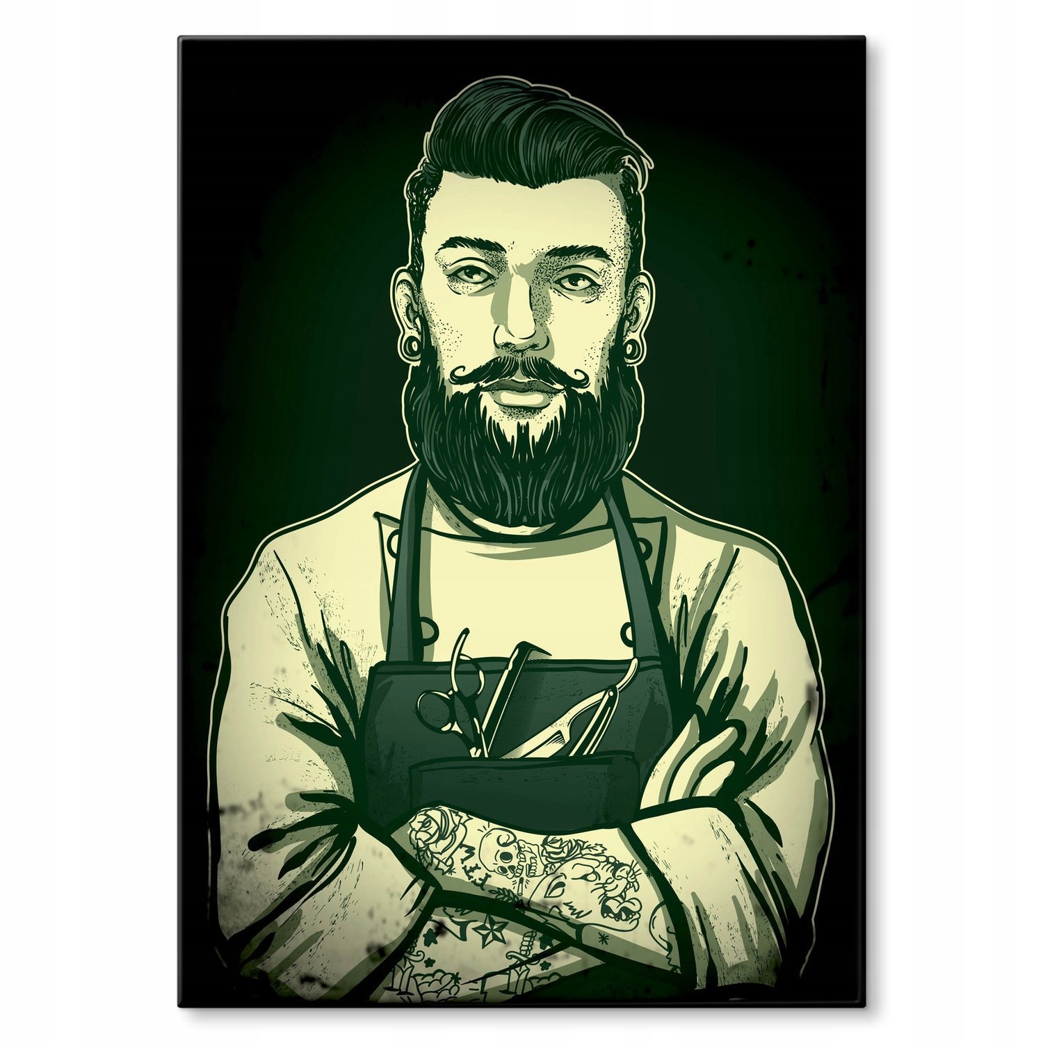 Kovový plakát Golibroda Barber Szyld Plech 42 x 59,4 cm Dárek