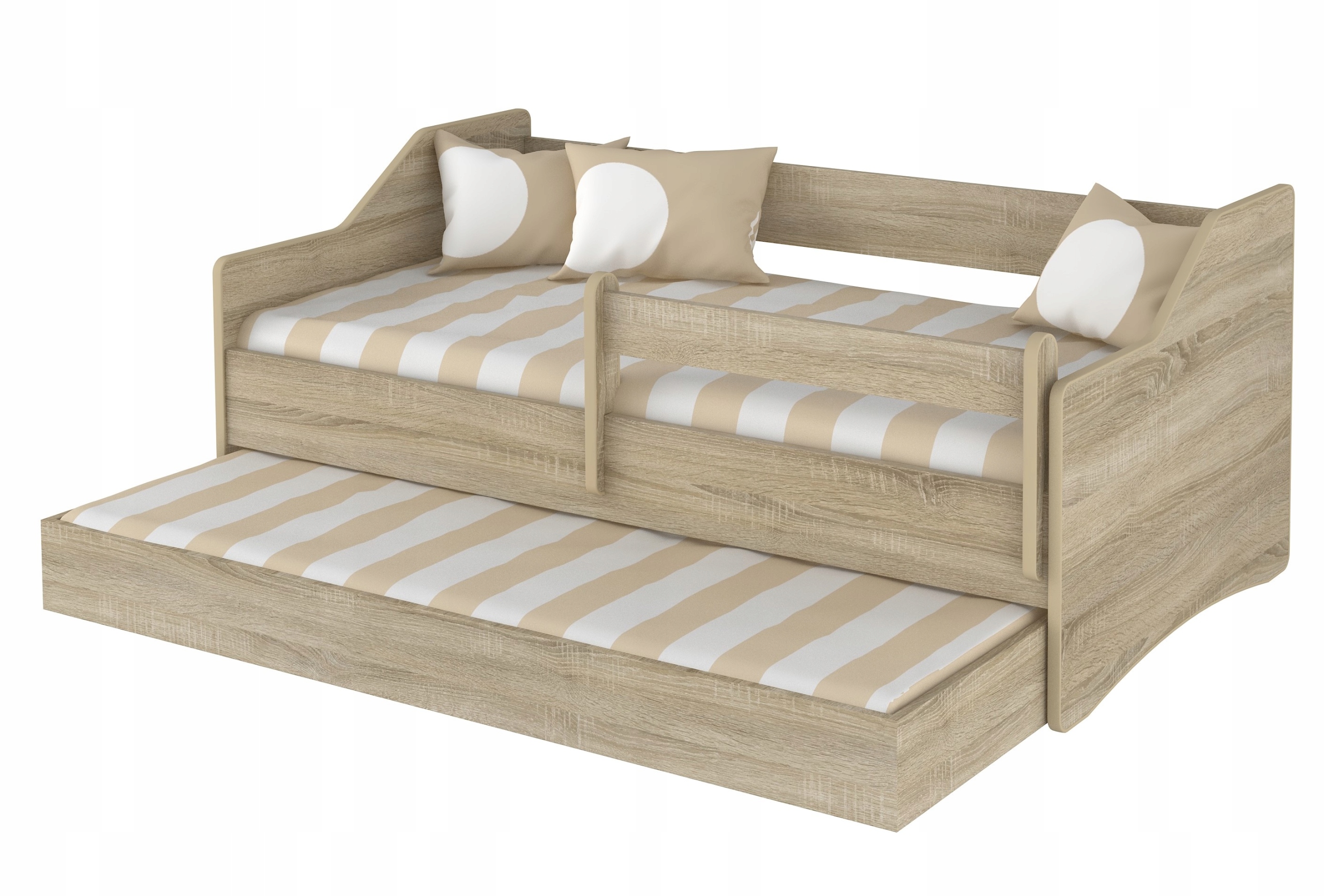 Купить Детская двуспальная кровать LULU II 160x80 DAB SONOMA: отзывы ...