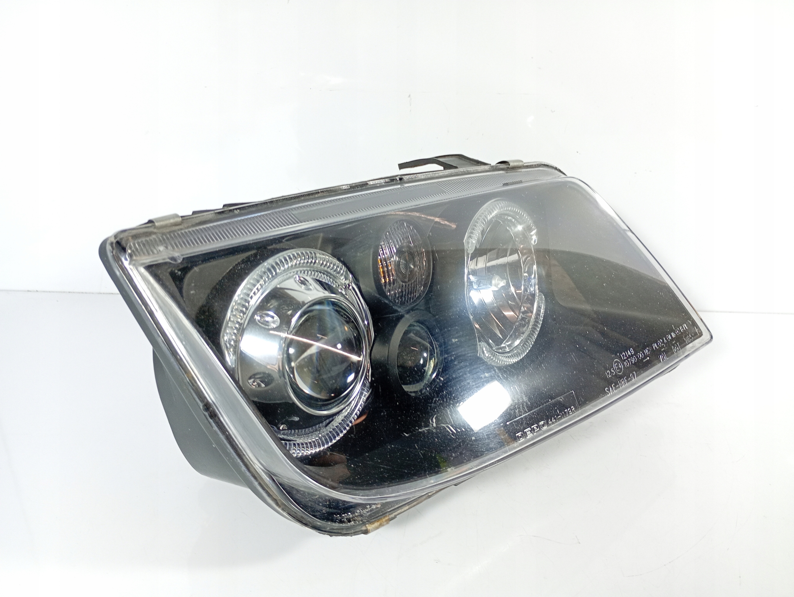 VW BORA 99-05 REFLEKTOR light right front ANGEL EYES black, 084411179R