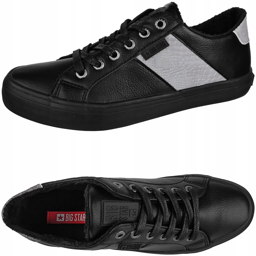 

Trampki Big Star czarne odblaskowe GG274202 39