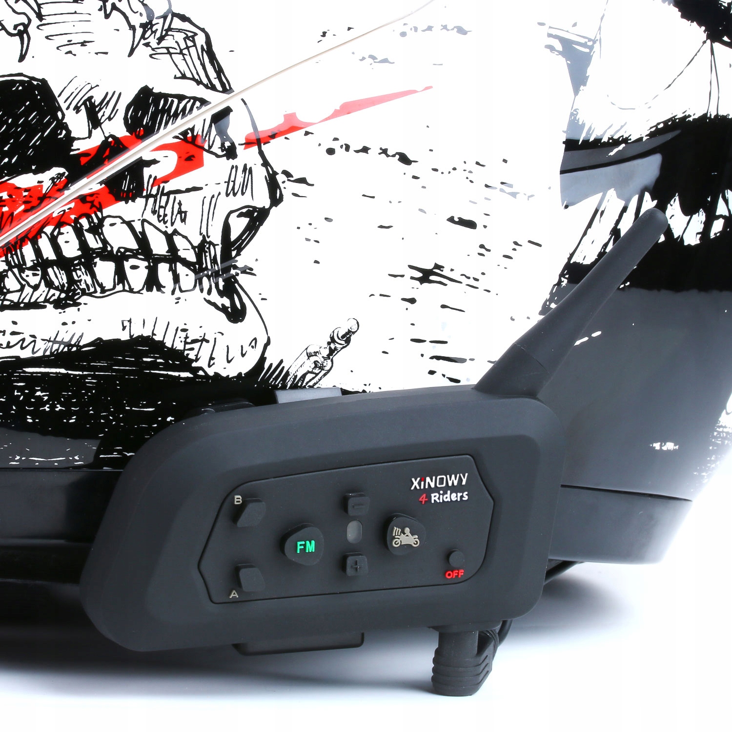 2X INTERKOM MOTOCYKLOWY FM 1200M 4 OSOBY BLUETOOTH 5.0 SŁUCHAWKI NA KASK Parowanie z interkomem innej marki tak