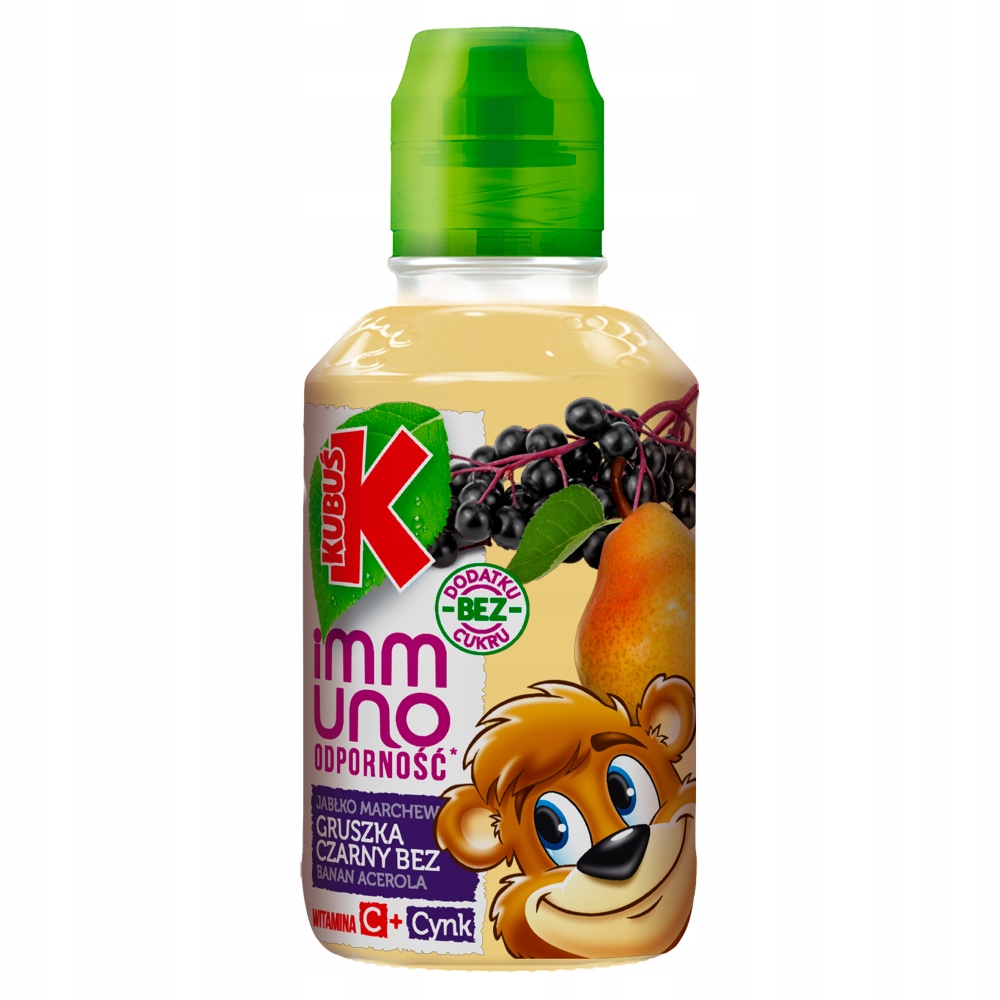 Kubuś Immuno Odporność Sok Gruszka Banan Czarny Bez 200 Ml