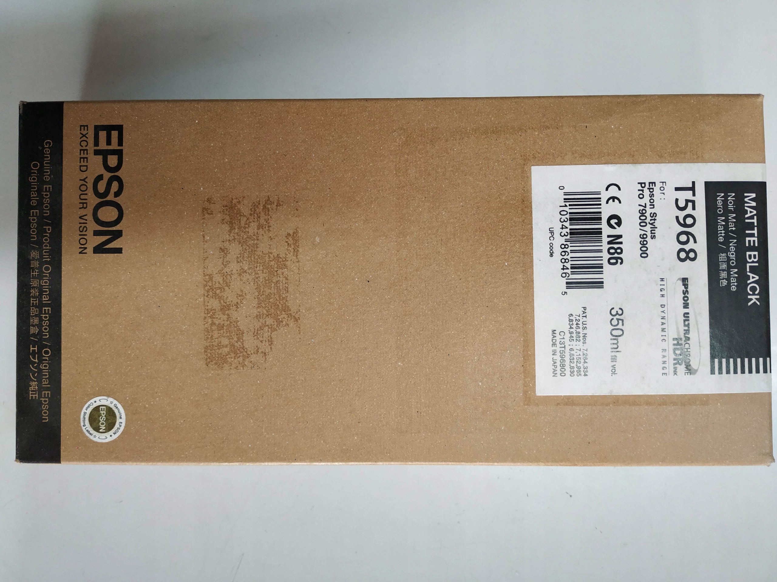 Tusz Epson T5968 T-5968 Stylus Pro 7900 7700 Matte Black Príležitosť