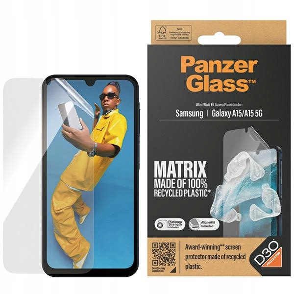 PanzerGlass Ultra-Wide Fit Sam A15 A155G D3O Screen Protection 7359