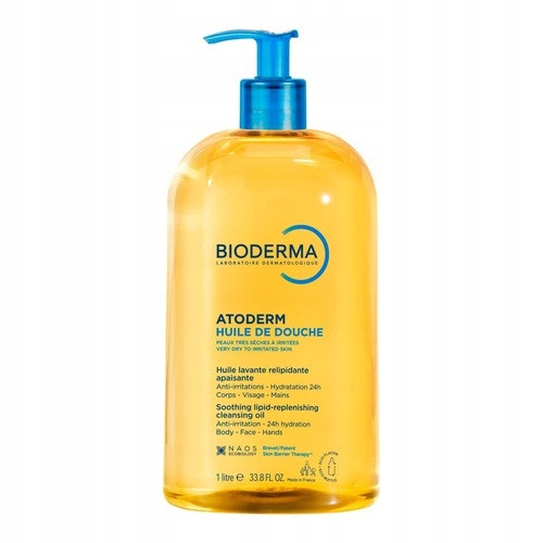 Bioderma Atoderm Huile de douche, olejek do kąpieli i pod prysznic, 1000 ml