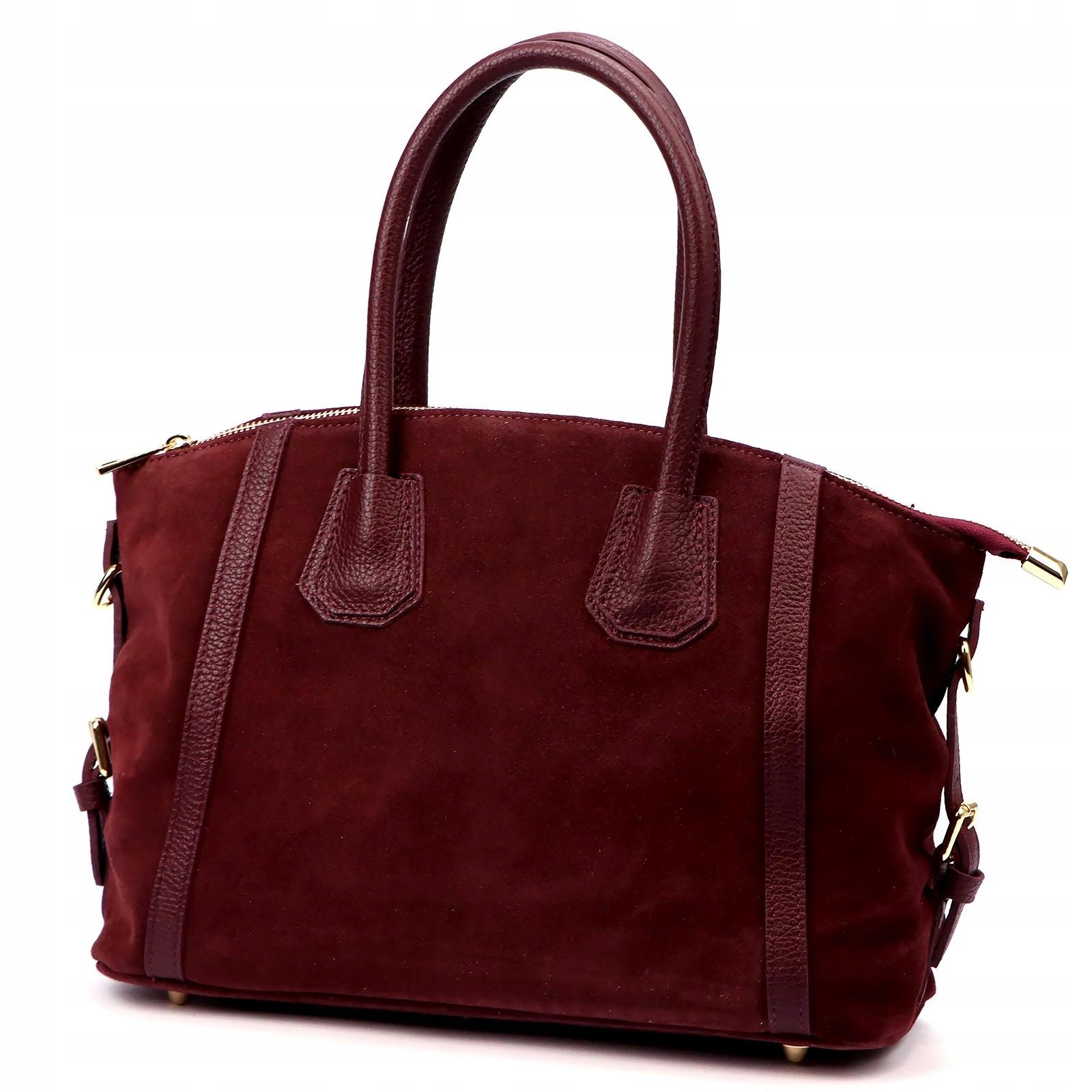 Dámská kabelka kufřík kožená bordó přes rameno Luka