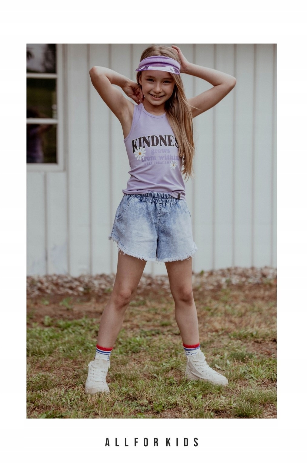 Top dziewczęcy ALL FOR KIDS Wrzos r.152/158 Krk Marka All For Kids