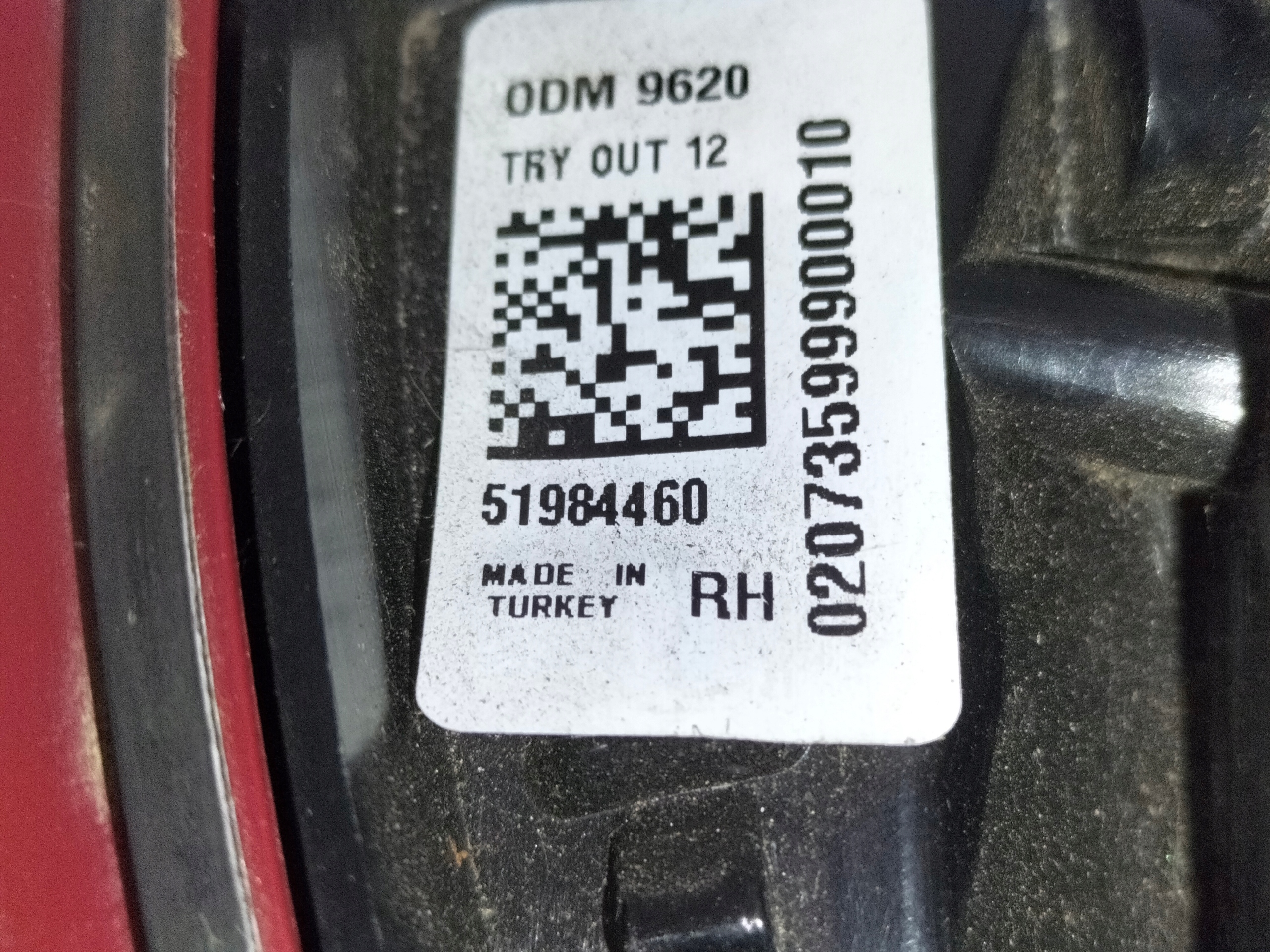 light rear rear part right FIAT TIPO II 16- sedan