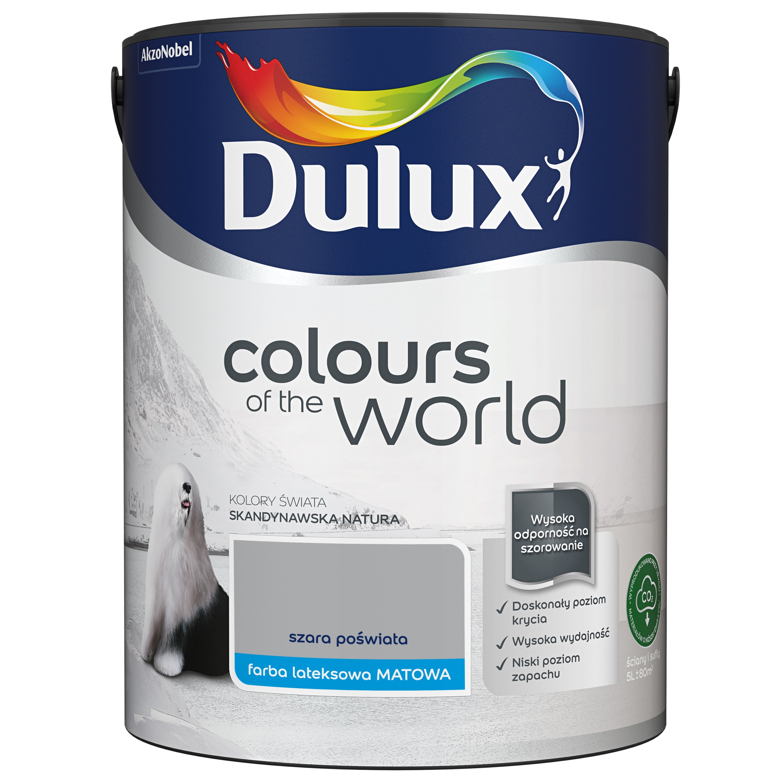 Dulux Colours Of The World Barva Emulzní Barva Šedá Třpytící 5L