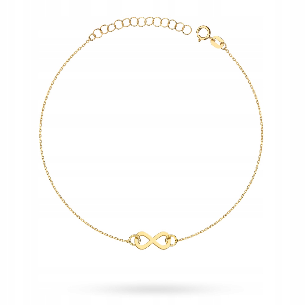 

Złota Bransoletka pr. 585 Znak Nieskończoności 14k