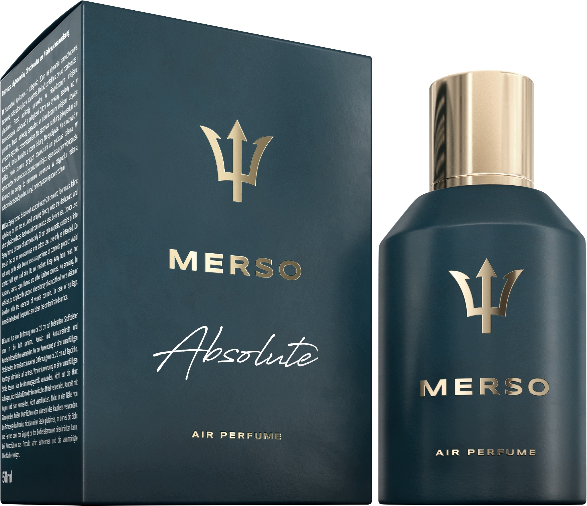 Zapach do samochodu Merso Absolute 50ml perfumy do auta i domu nuta męska