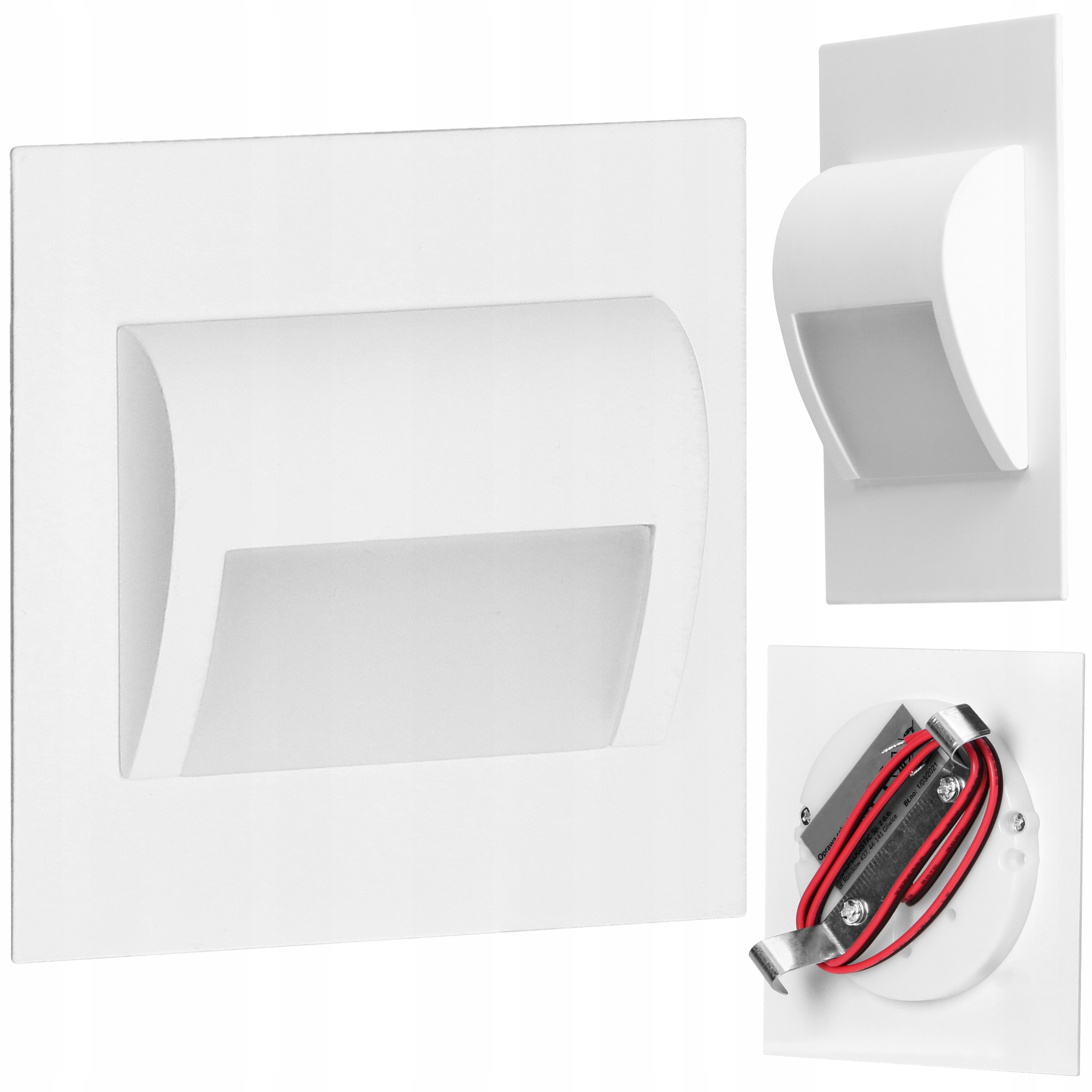 

Lampa Oprawa Schodowa Podtynkowa Led 12V Ciepła