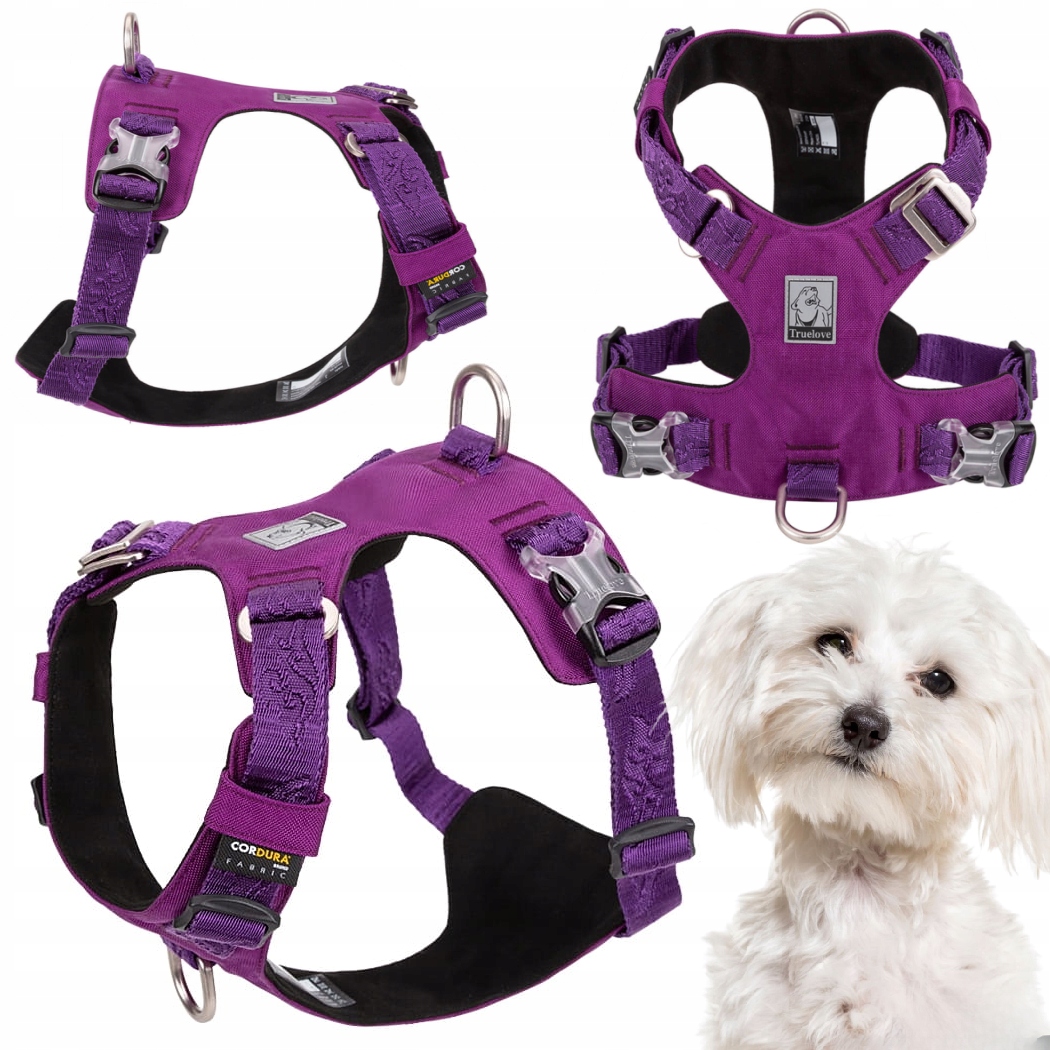 Levně Voděodolné Obojky Pro Psa Lehké Truelove Adventure Soft Fialové Xxs