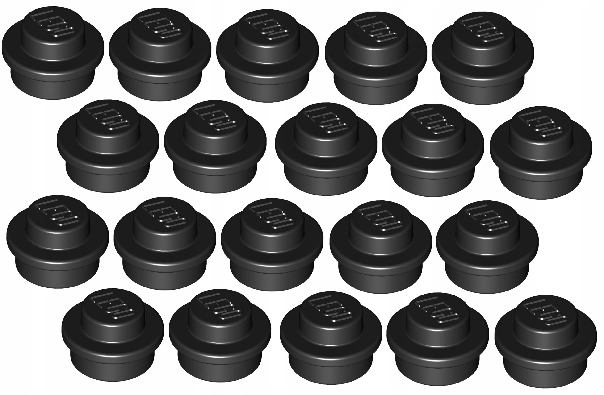 

Lego Płytka 1x1 Czarna/Black (4073/614126) 20szt