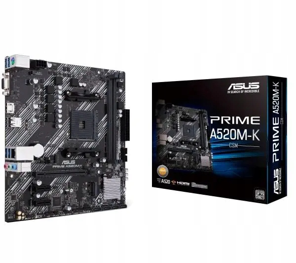 Płyta główna Asus Prime A520M-K micro Atx Amd Ryzen AM4 2x DDR4