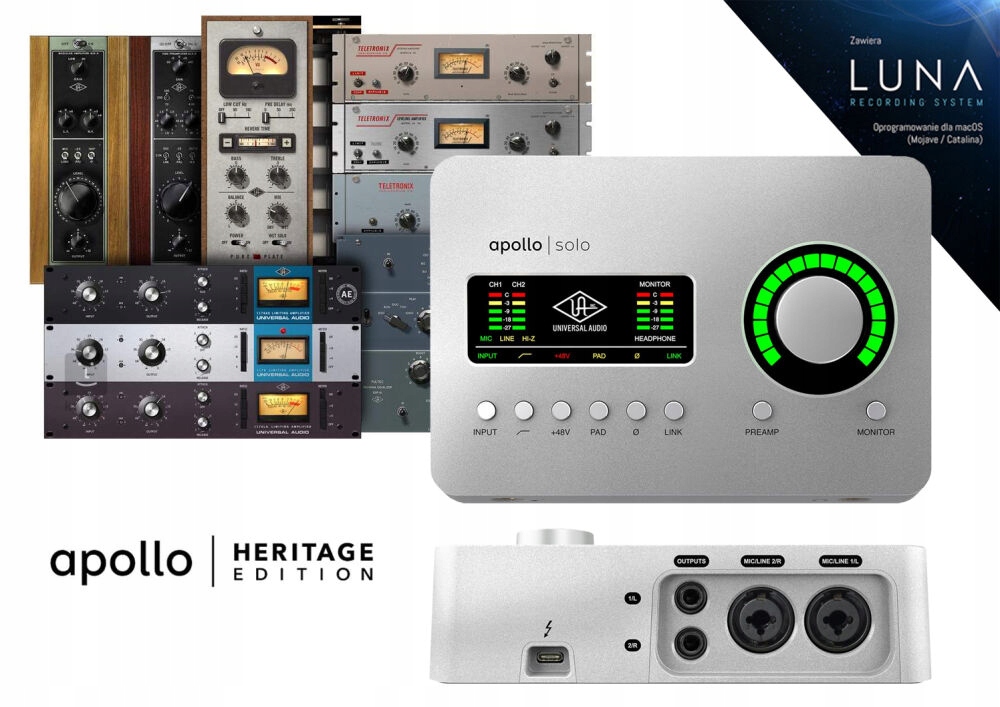 Universal Audio Apollo Solo TB3 Thunderbolt Heritage Edition