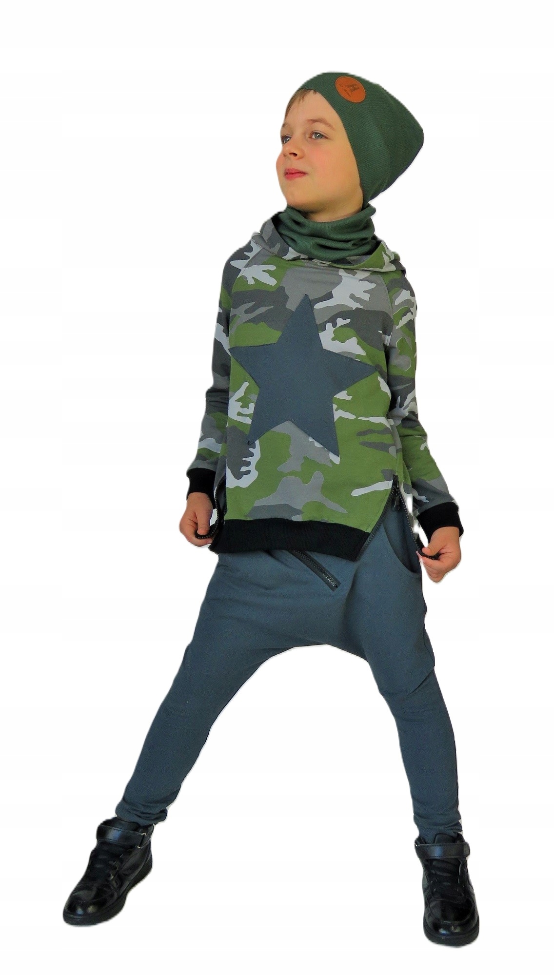 Grafitowe spodnie baggy Caramba Mamma 110