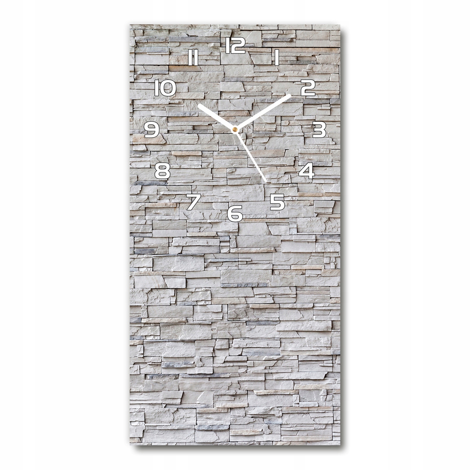 

Zegar ścienny cichy Kamienna ściana 30x60 pionowy