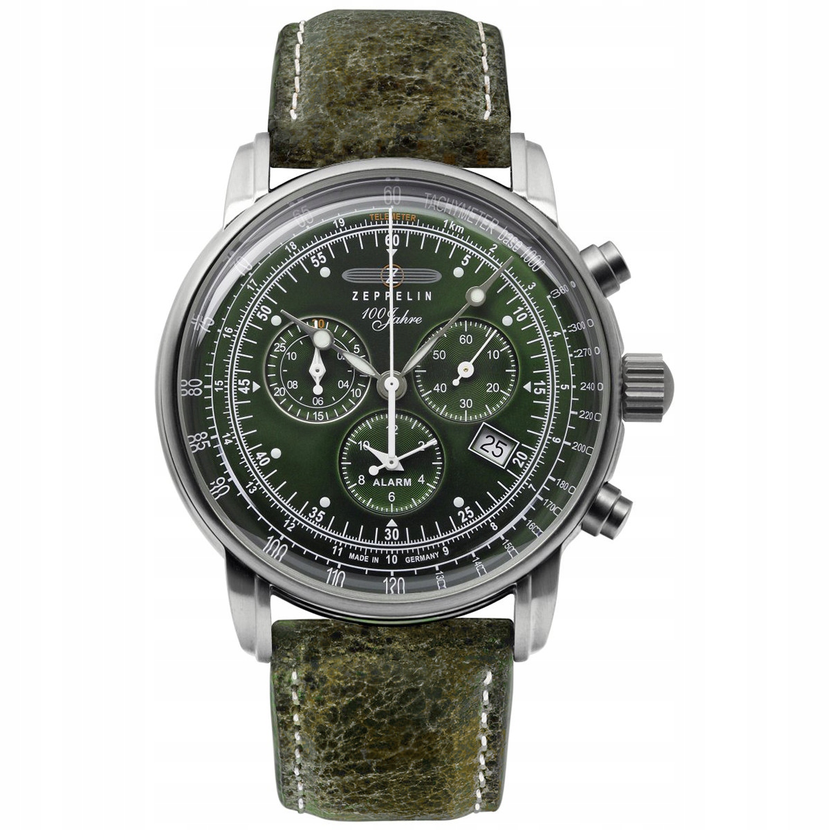 Pánské Hodinky Zeppelin 86804 zelený pásek