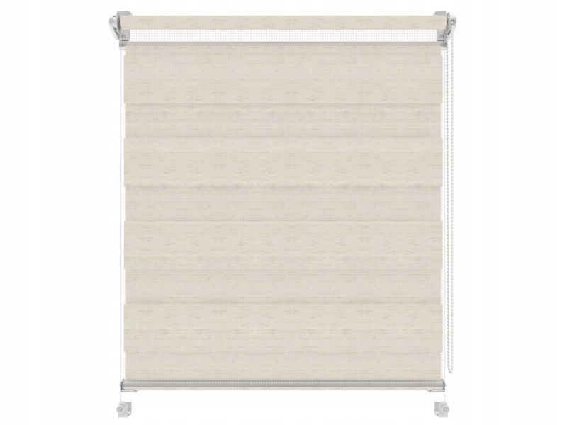 

Roleta 143x150 Dzień i Noc biały mechanizm Cream