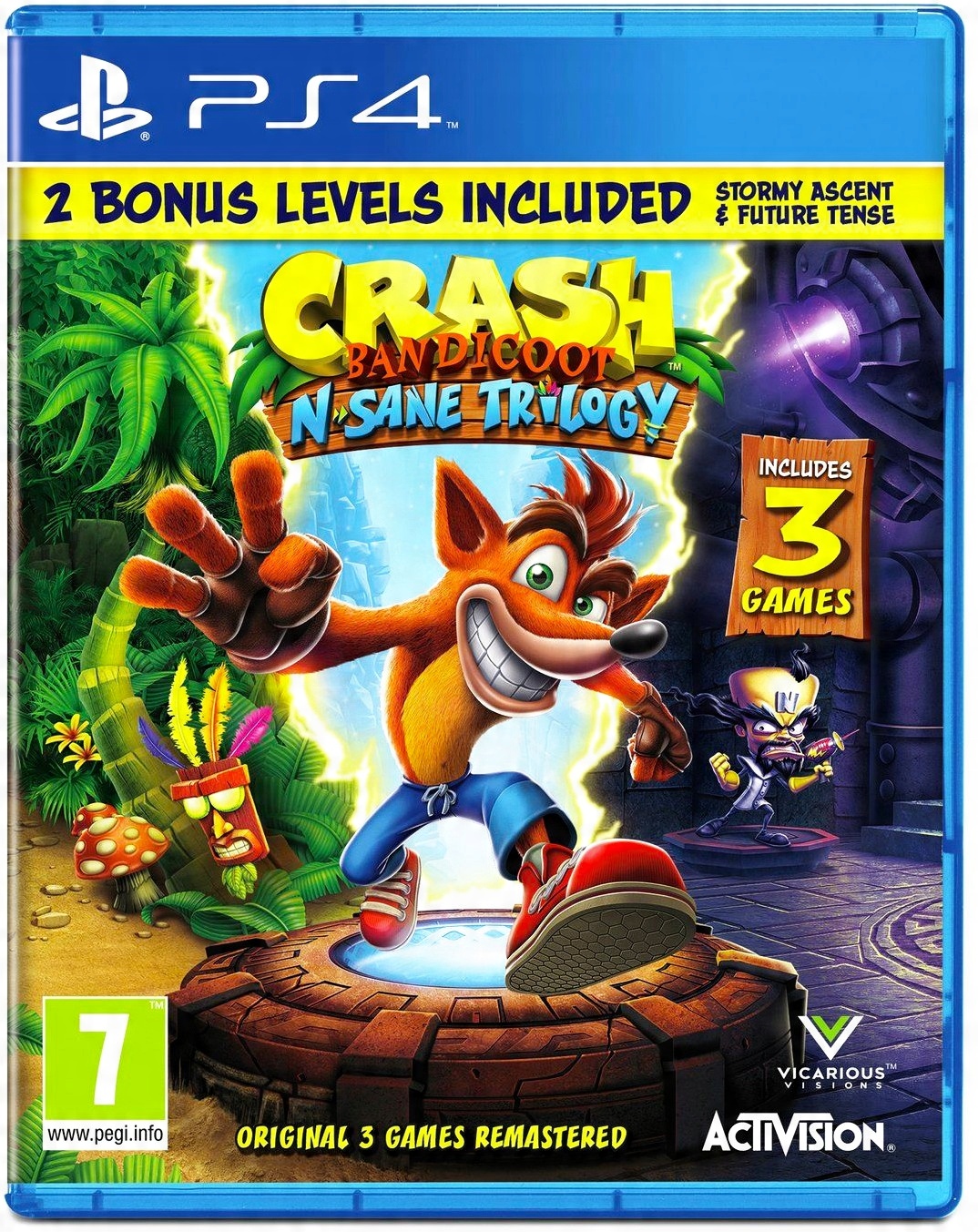 

Crash Bandicoot N. Sane Trilogy PS4 PS5 3 Gry +DLC