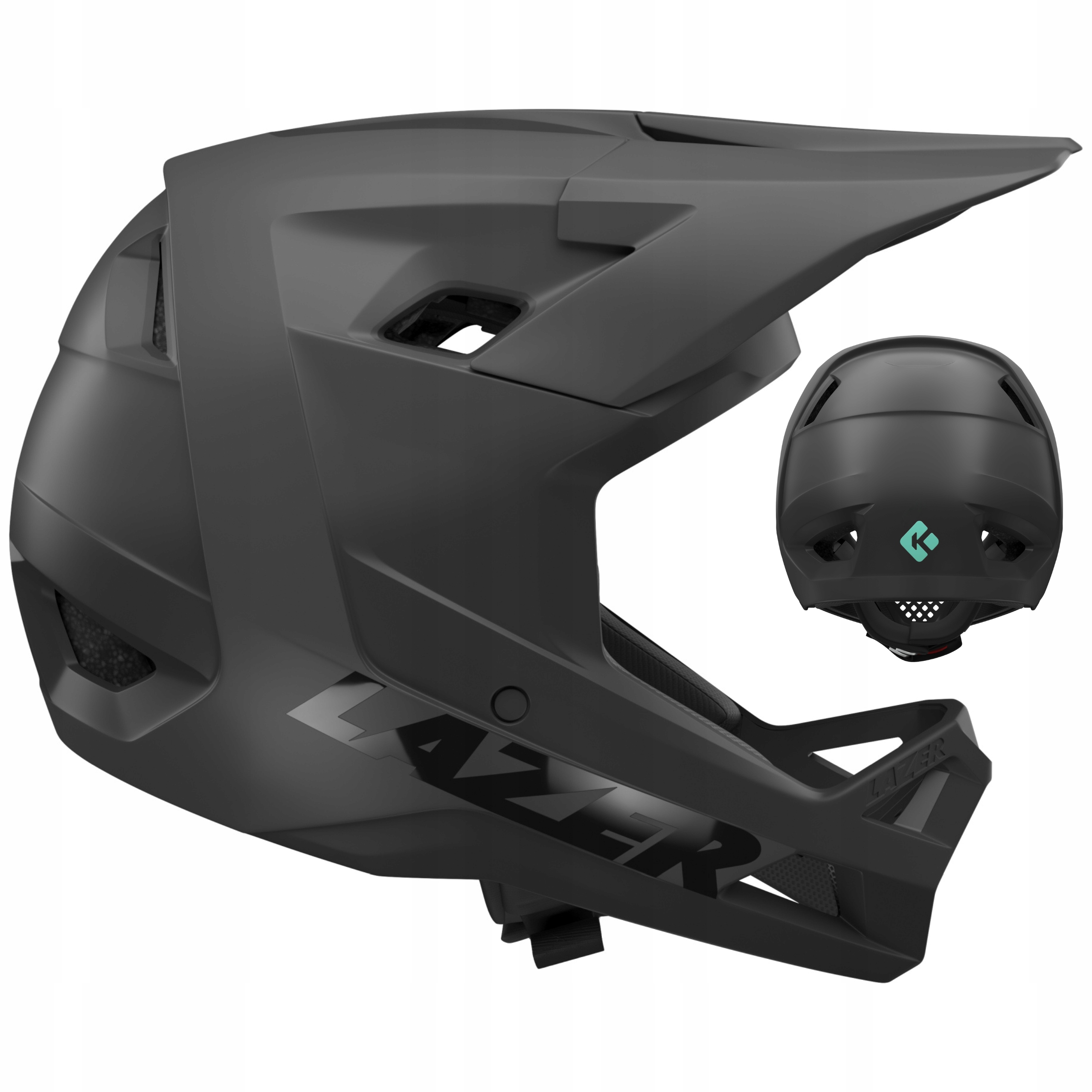 Kask rowerowy Enduro Fr Dh Lazer Chase KinetiCore czarny mat r. S 54-56 cm