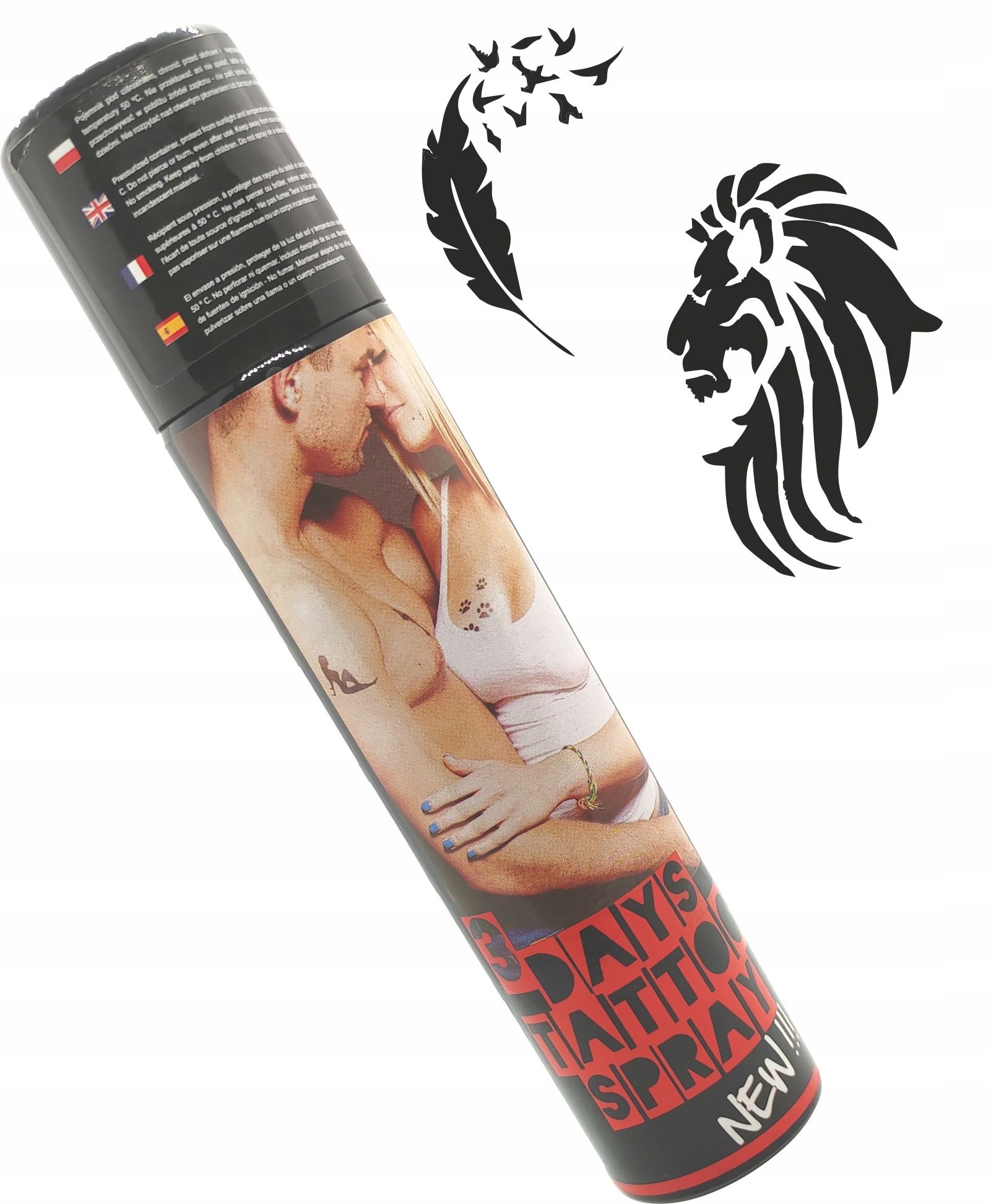 

Spray Henna Tatuaż Tymczasowy Zmywalny Czarny Duży