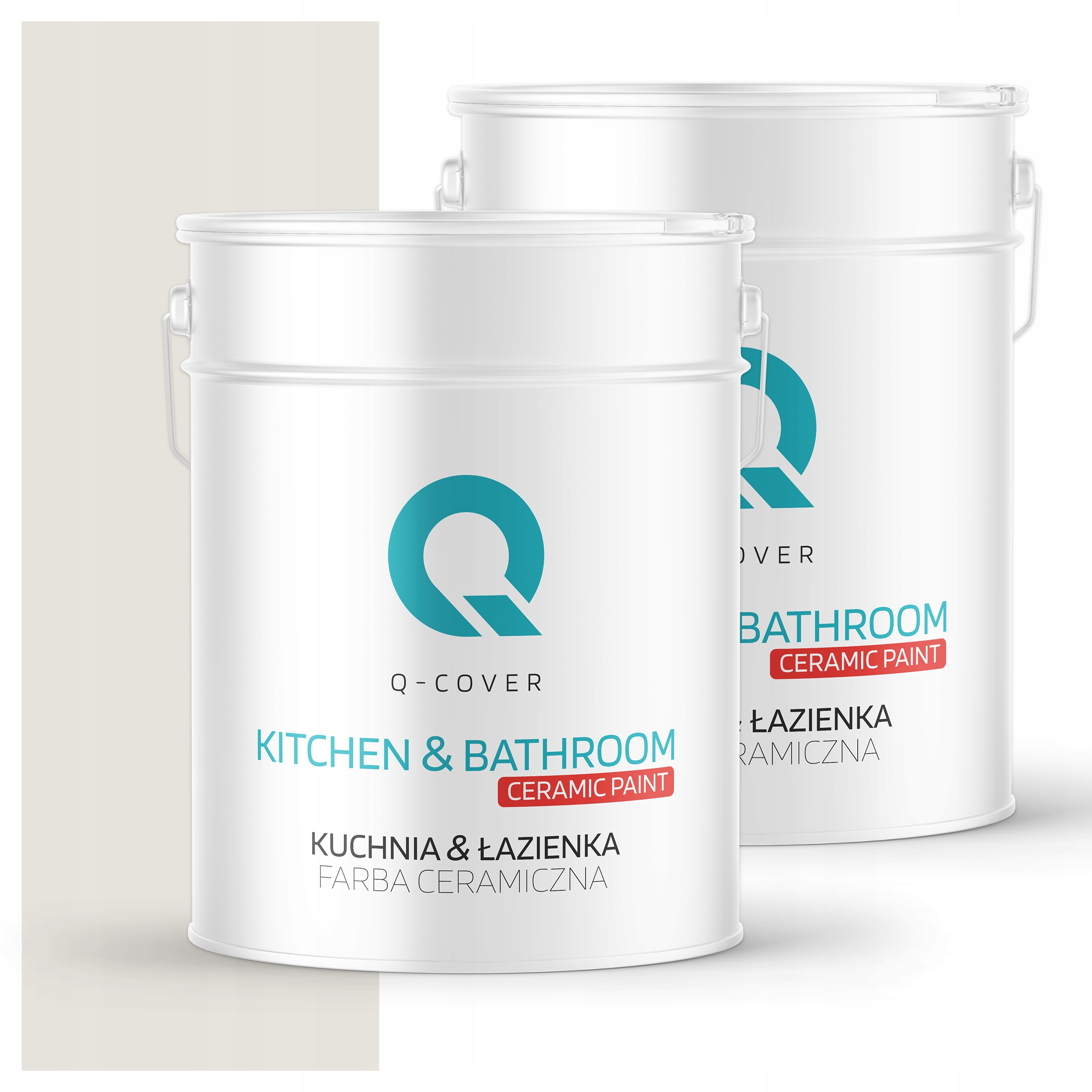 Farba do kuchyne a kúpeľne Umývateľná 10L Hlboká matná Biela Šedá H1276