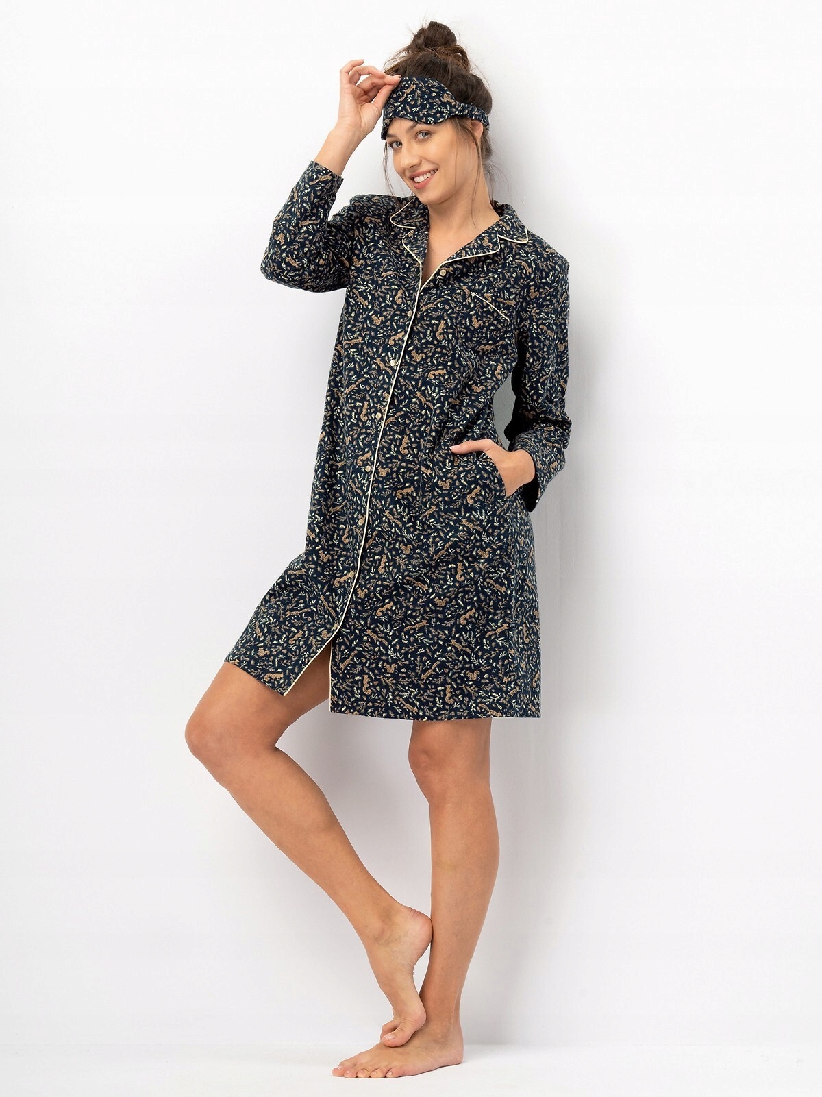 Dámská flanelová košile Lnd 706 Dr M tmavě Košile