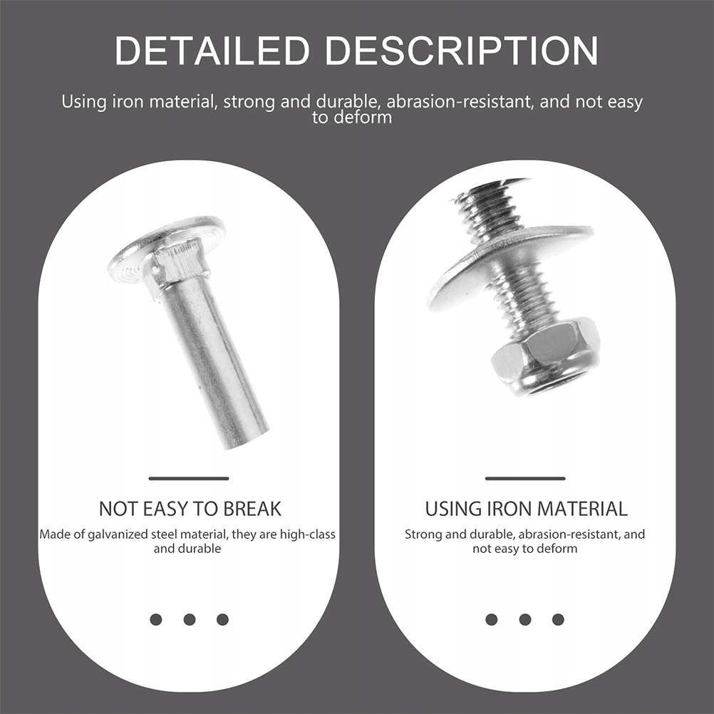 Śruby do słupków do trampoliny Narzędzia Trampolina Wysokość całkowita 3 cm